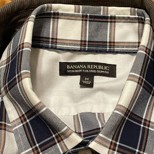 Banana Republic Non-Iron Tailored Slim Fit M